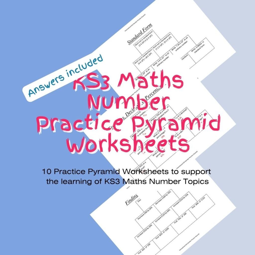 Practice Pyramid Worksheets For Maths Revision And Homework