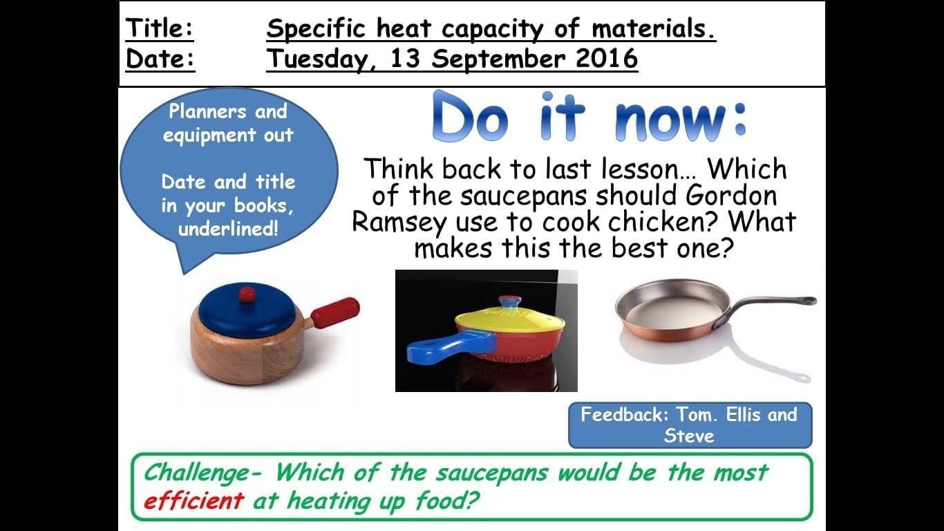 Changes in energy Stores – GCSE Physics