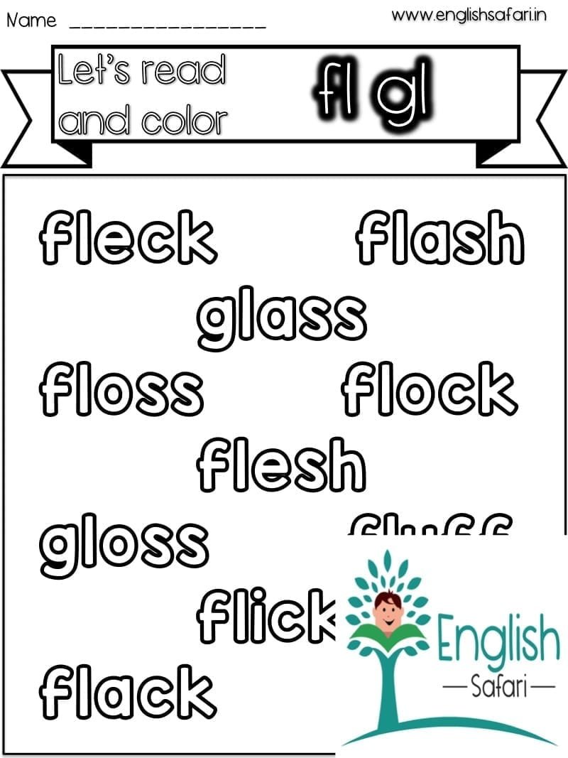Consonant blends words worksheets | Lesson Planned | Free and Premium