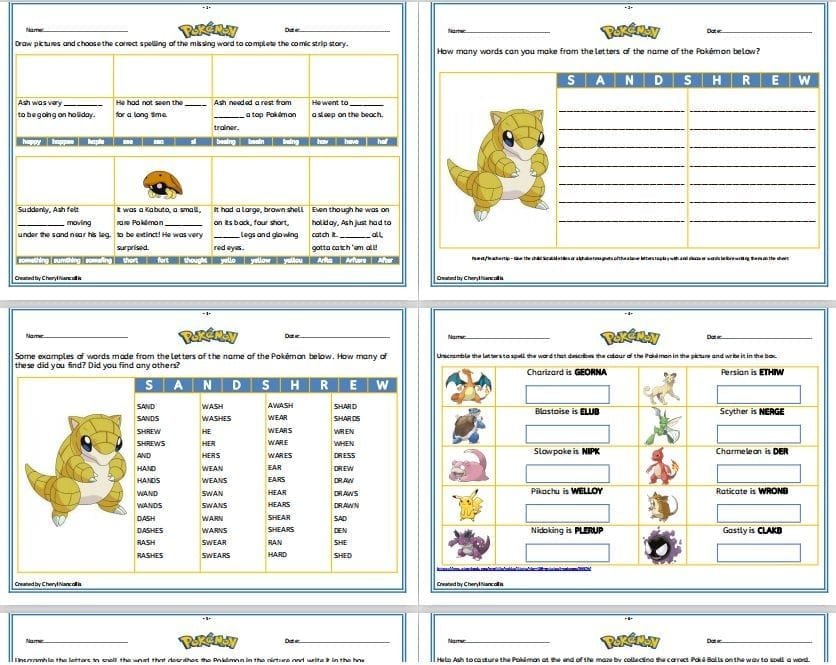 pokemon-spelling-activities-for-ks1-pdf-pack-of-literacy-resources