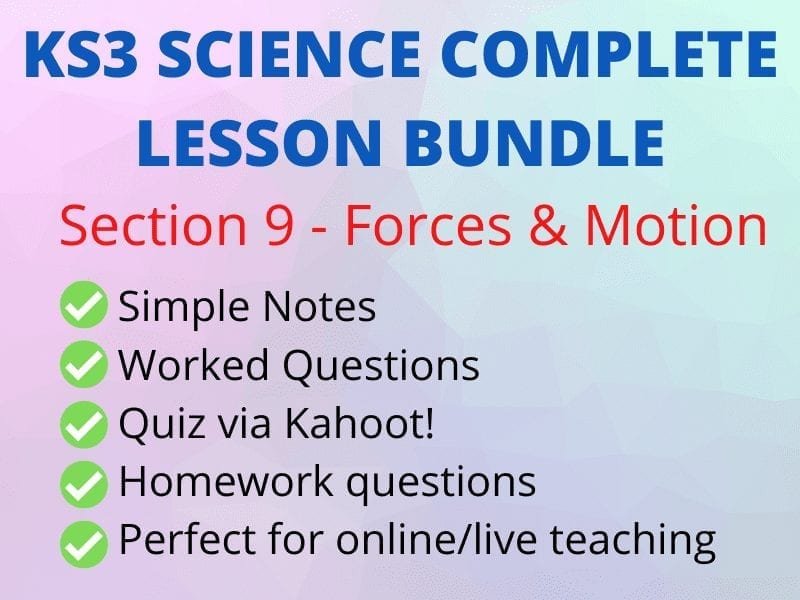 ks3 science forces motion perfect online live lesson free and premium teaching resources worksheets lesson planned