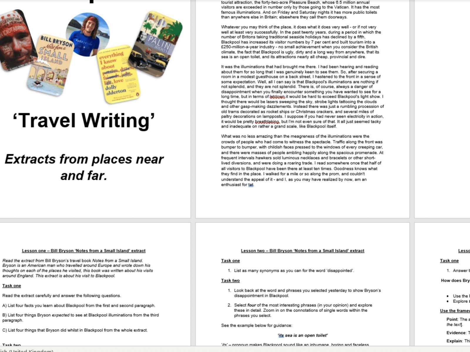 culture and travel writing task 2