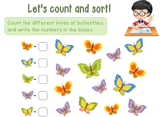 Counting and sorting | Lesson Planned | Free and Premium Lesson Plans