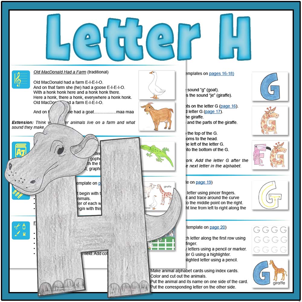 Hatchling Curriculum Letter H Complete Lesson Plans For Ages 3 6