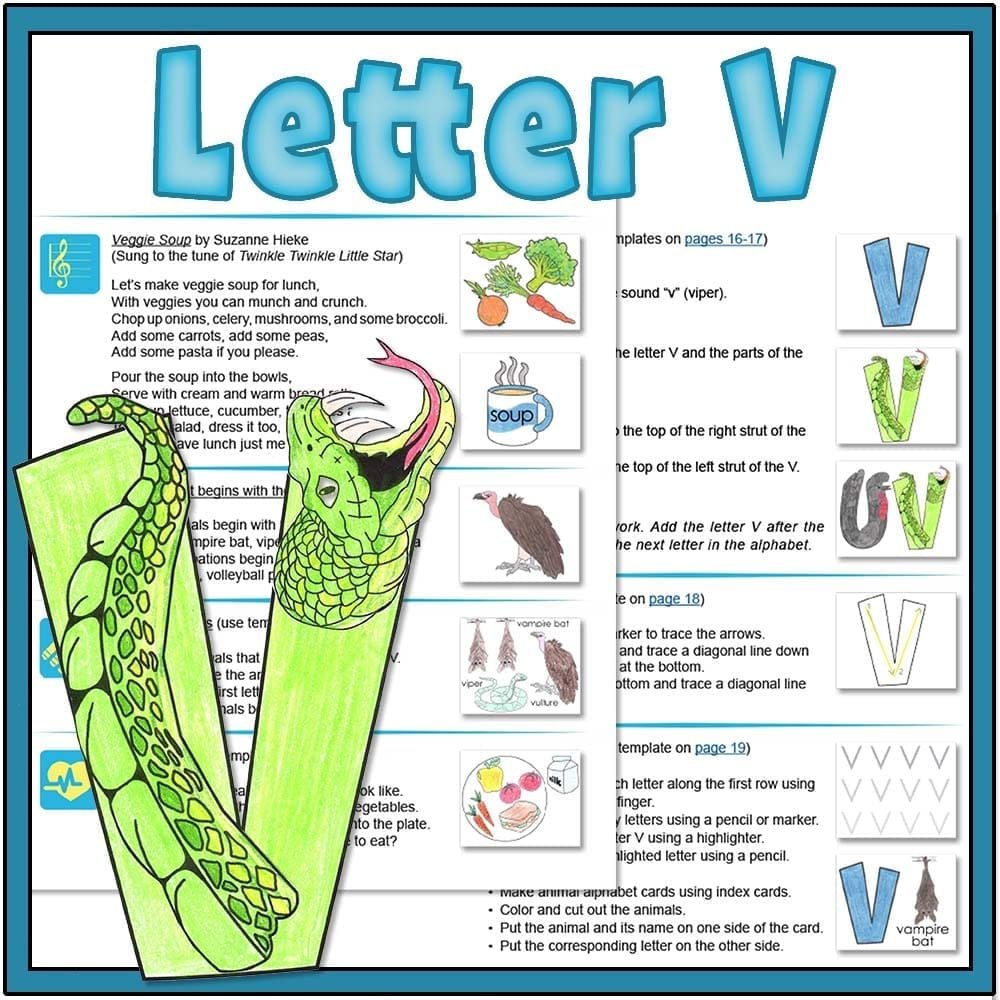 Hatchling Curriculum Letter V Complete Curriculum For Ages 3 6 5895