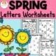 Spring Letters Worksheets