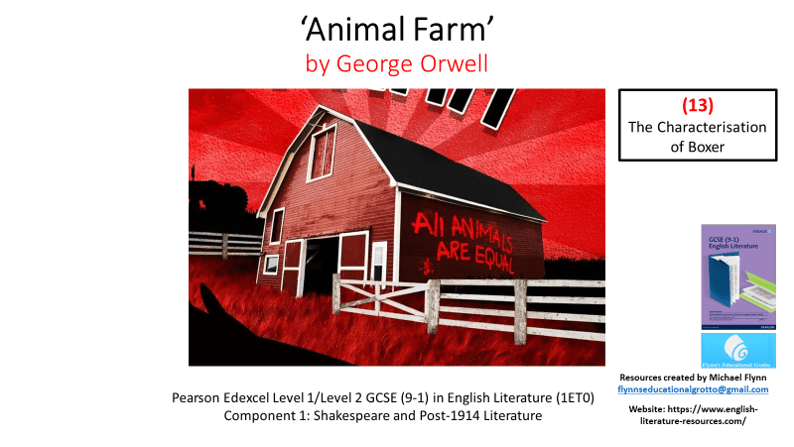 Animal Farm, George Orwell, GCSE English Literature study guide.