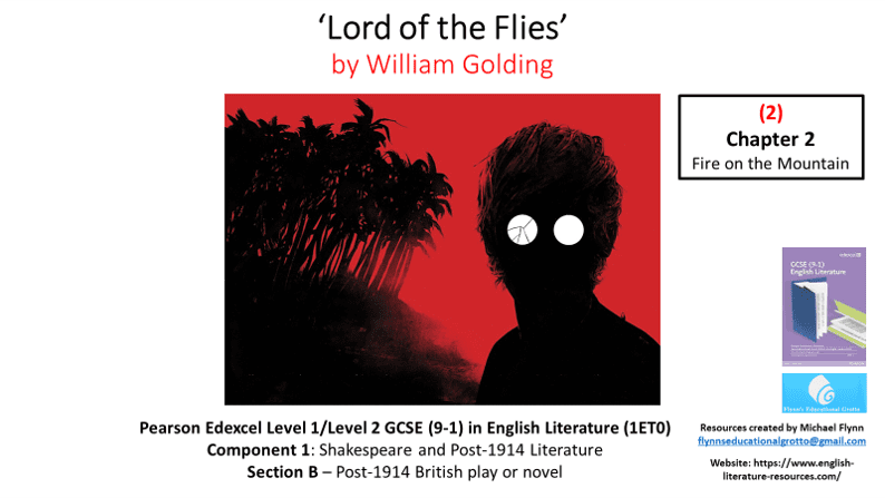 GCSE English literature 'Lord of the Flies' study resource.