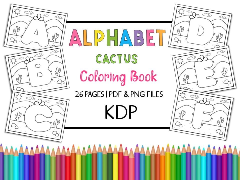 Spread Happiness with A-Z Coloring Book for Kids - Digital Download