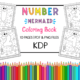 Number Mermaid Coloring Book & Page for Kids