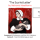 Illustration of Hawthorne's "The Scarlet Letter" cover.