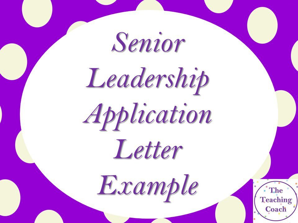 assistant headteacher application letter examples uk