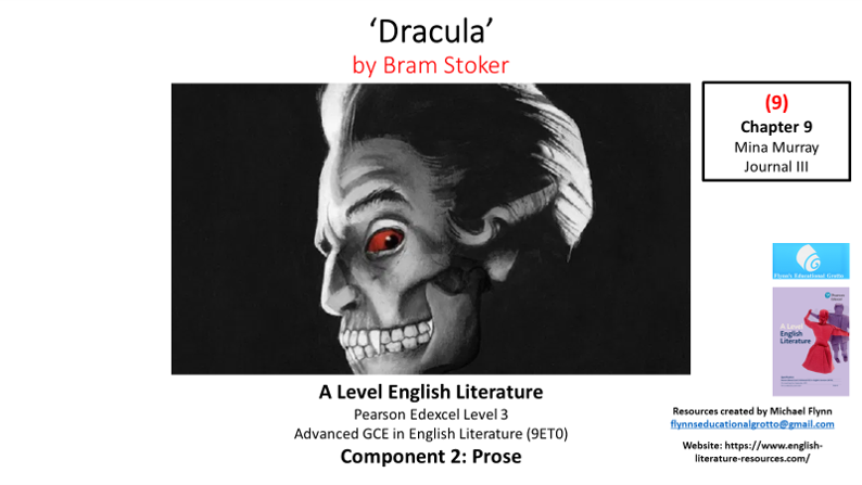 Dracula illustration for A Level English Literature resource.