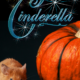 Cinderella play text cover with sparkling title and pumpkin.