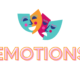 Colourful theatre masks with word "EMOTIONS" below.