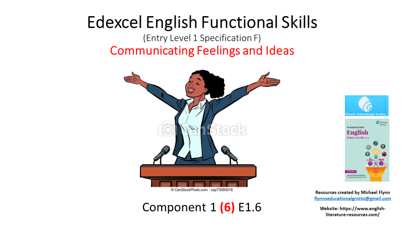 Illustration of Edexcel English Functional Skills presentation.