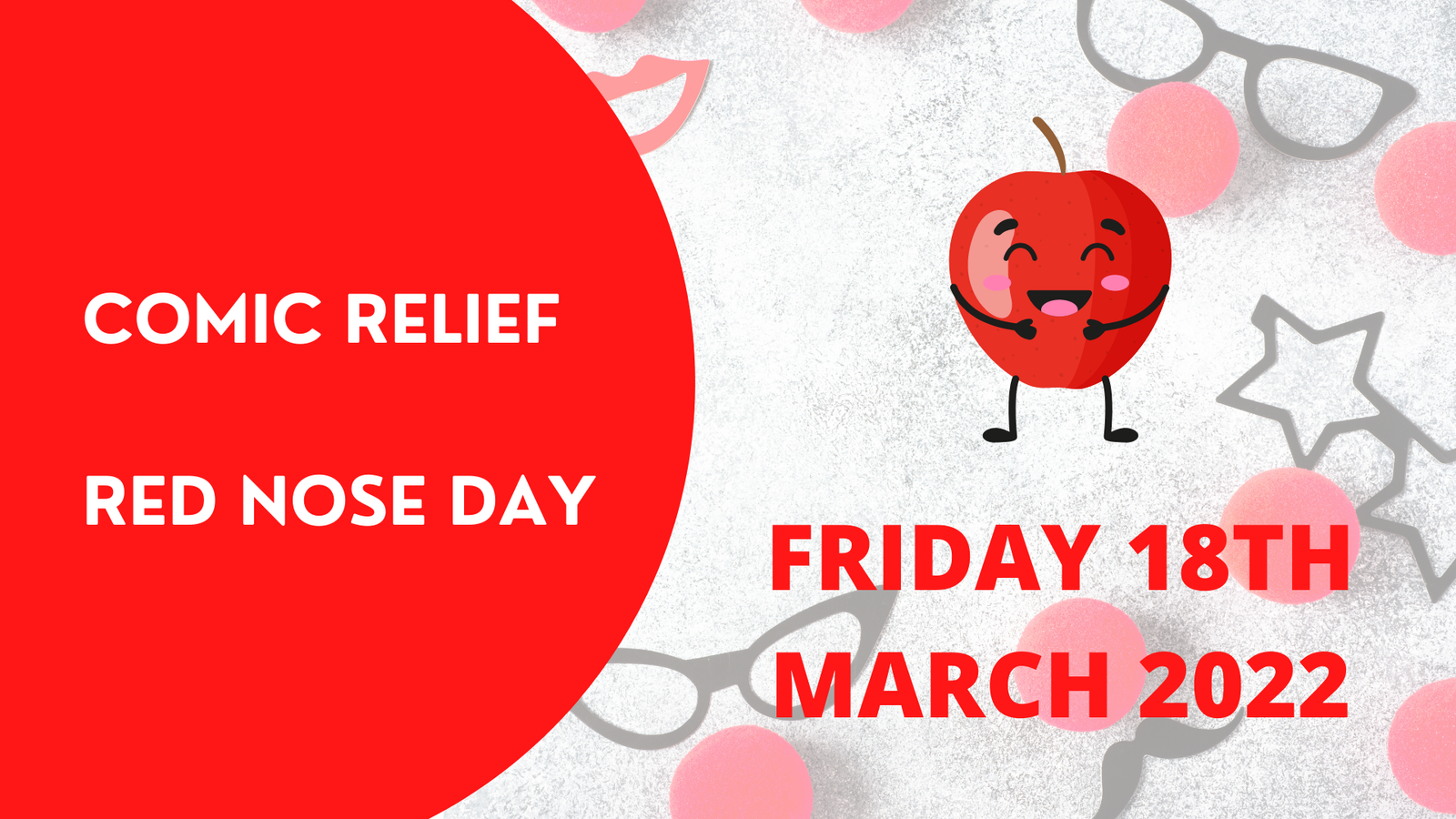 Red Nose Day 2022 Comic Relief event banner.