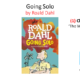 Roald Dahl's "Going Solo" book cover with Chapter 1 title.