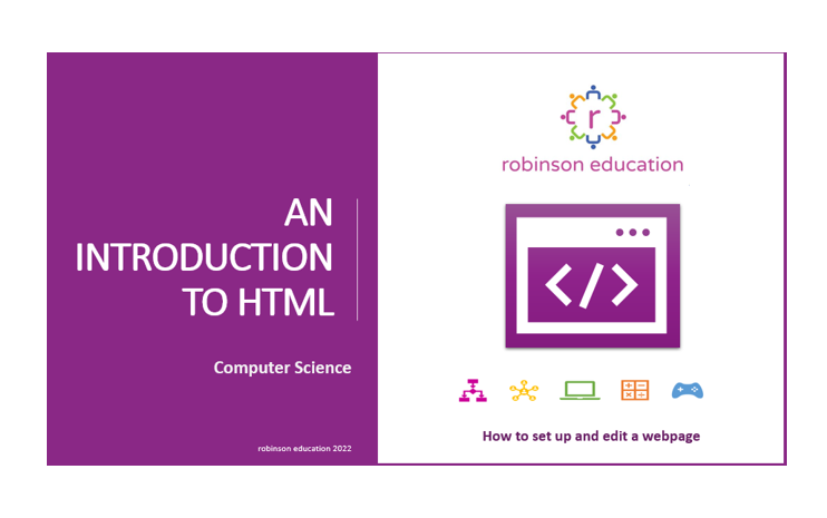 HTML introduction book cover for computer science.