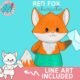 FREE Character Cute Red fox