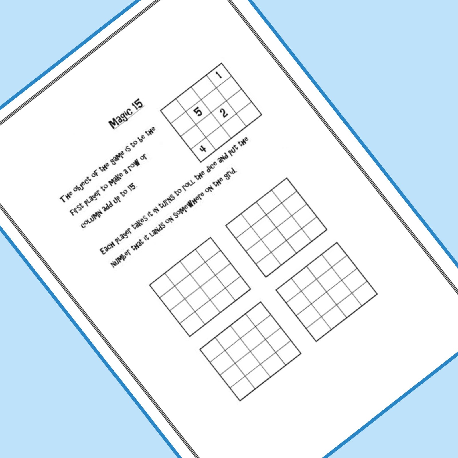 8 Engaging Printable Maths Games and Worksheets for KS2