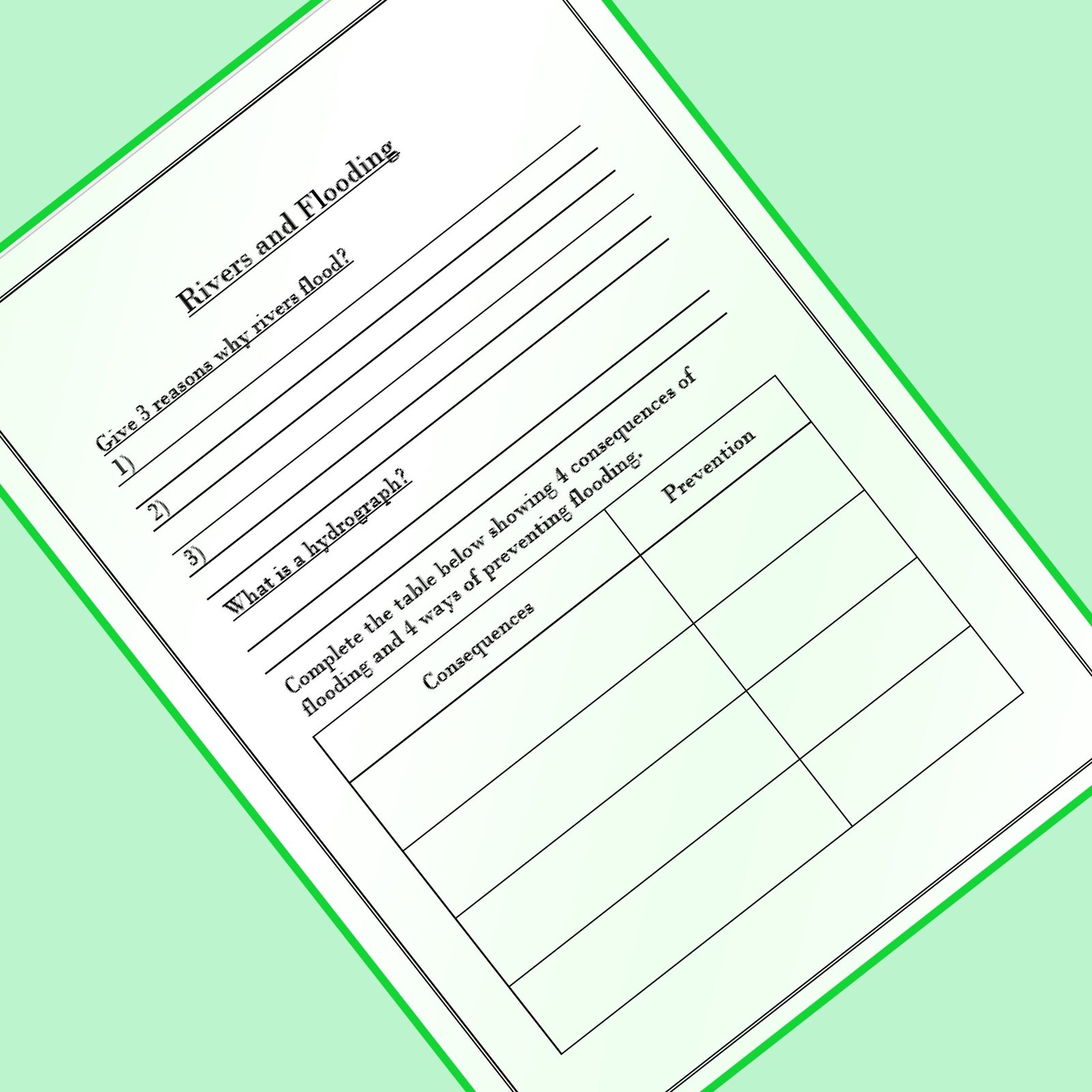Ks3 Geography Worksheets For Learning Natural Hazards Plate Tectonics