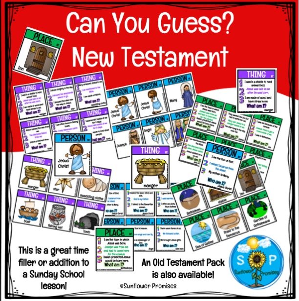 Engaging New Testament Guess Who, What, and Where Scripture Help for Kids!