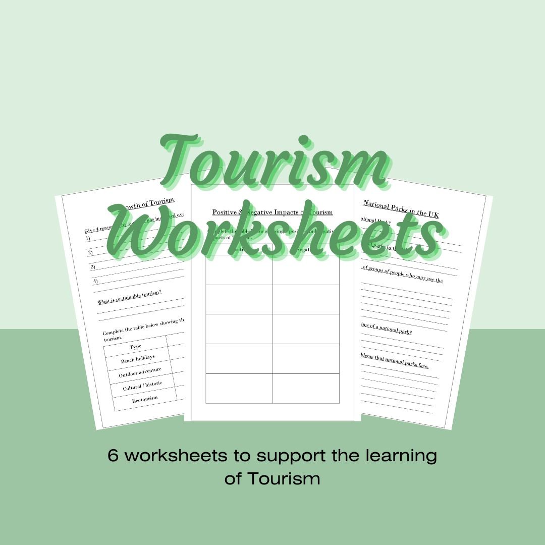 tourism geography worksheet