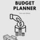 Teacher Weekly Budget Planner I Black & White I Printable