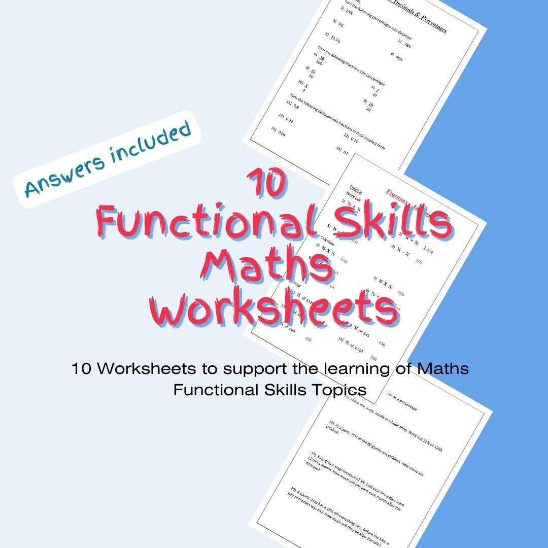 Educational maths worksheets with answers.
