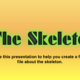 All About the Skeleton – Lower KS2 Welsh and English Language –