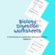 Educational digestion worksheets for biology students.