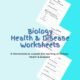 Educational biology health worksheets displayed.