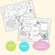 Mother’s Day Activity Coloring Page Placemat About Mom Printable Gift For Mom From Kid Mother’s Day Games School Activity Instant Download