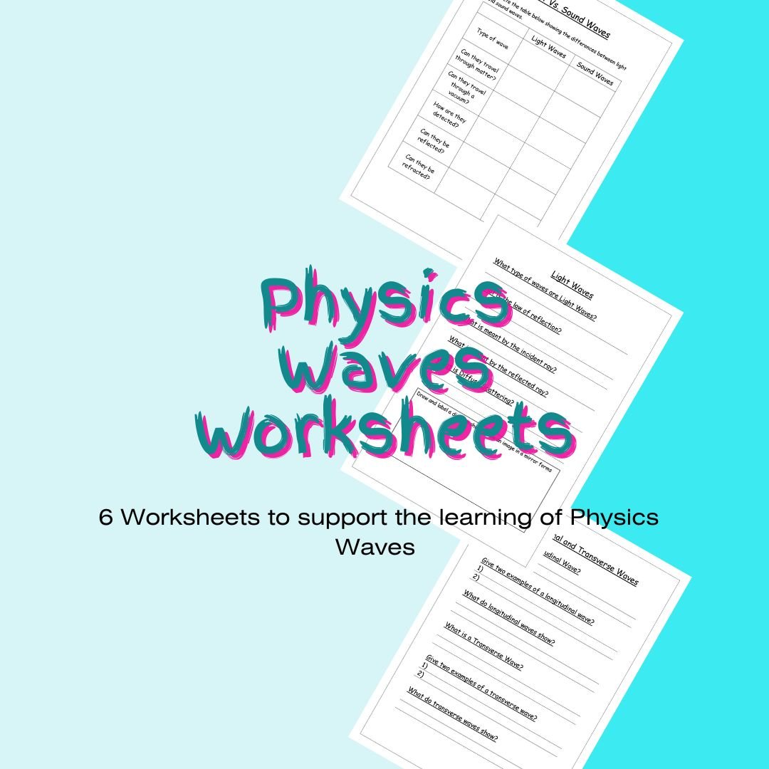 Educational Physics Waves Worksheets Layout