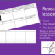 Educational space-themed worksheet for research lesson.