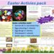 Easter activities pack/lesson. KS3 & KS4. Easter quiz, wordsearch, religion, storyboard, egg design & art, colouring and more! Suitable for English, maths, Geography, RE and more!