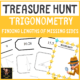 Trigonometry – Finding Missing Sides Treasure Hunt