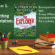 Year 5 setting description lesson with The Explorer book.
