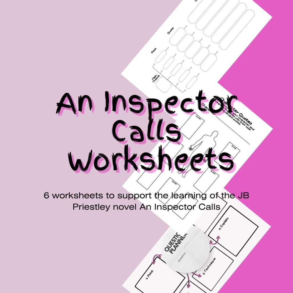 Enhance Students' Understanding of An Inspector Calls with Printable