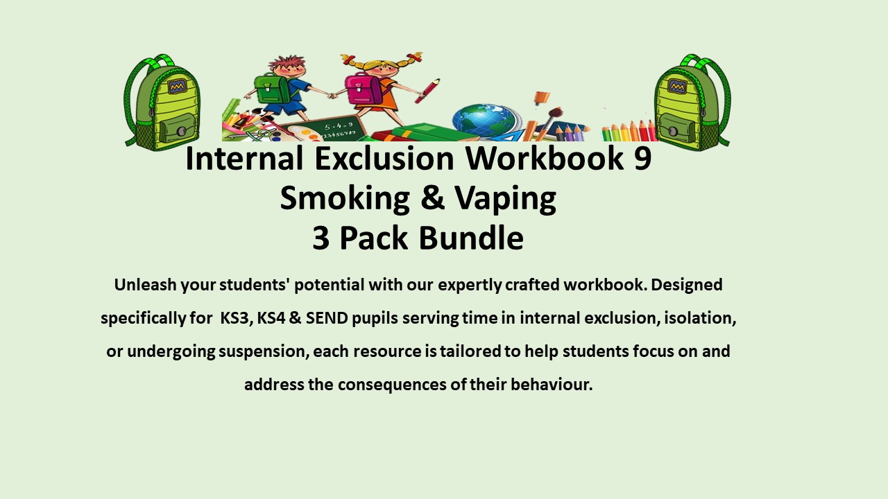 Internal Exclusion Workbook 9: Smoking & Vaping