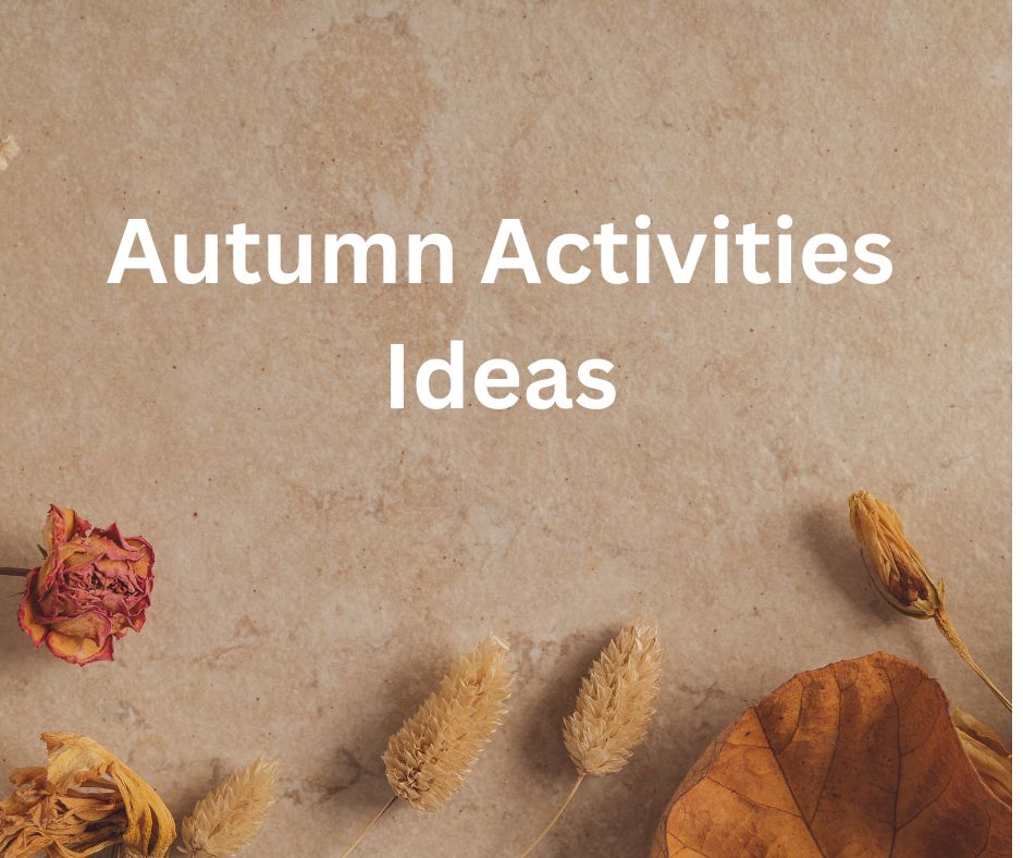 Autumn Activities Ideas with dry leaves