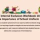 KS3 internal exclusion workbook for school uniform importance.