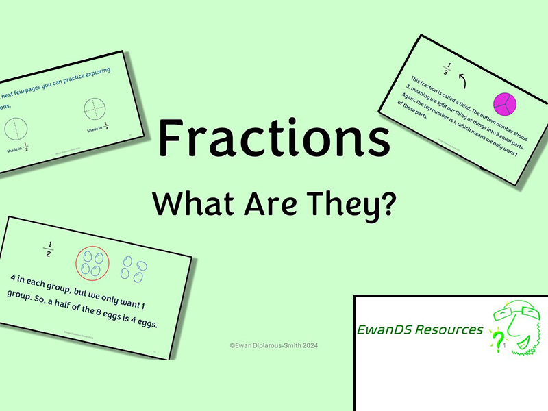 Fractions guide introduction with examples and exercises.