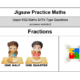 Upper KS2 maths fractions practice resource