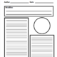 Blank newspaper template with headline and article spaces.