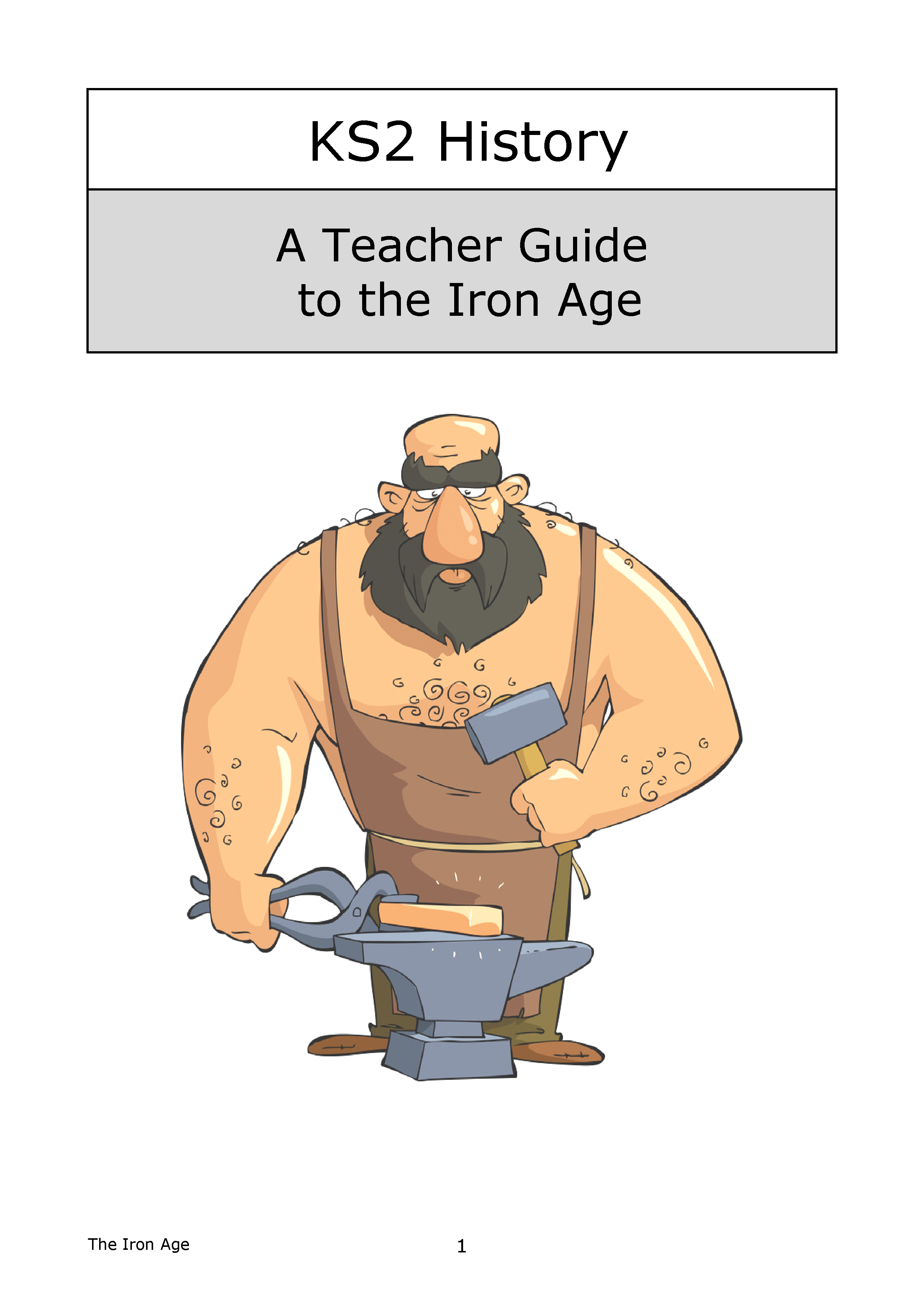 KS2 Iron Age history teacher guide cover