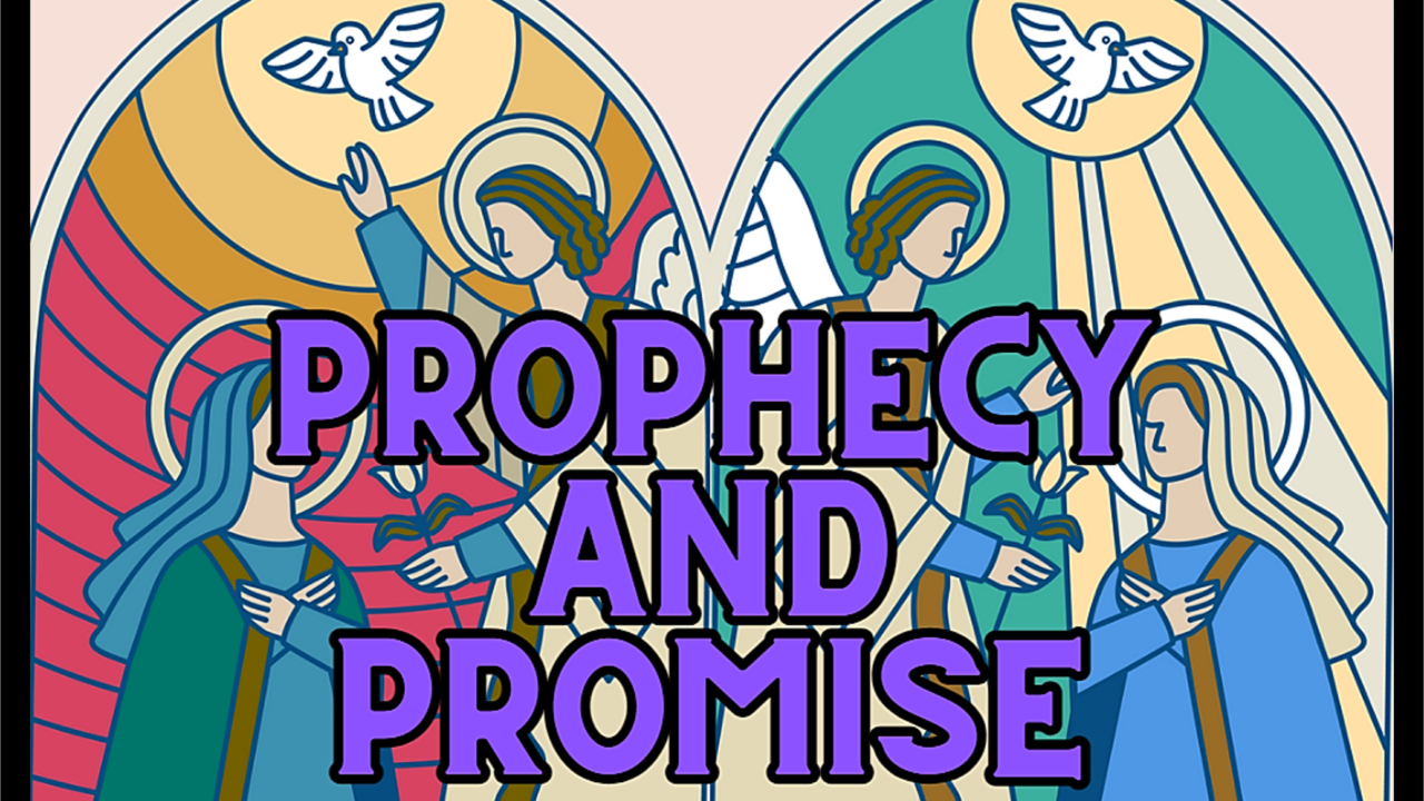 Religious education stained glass illustration.