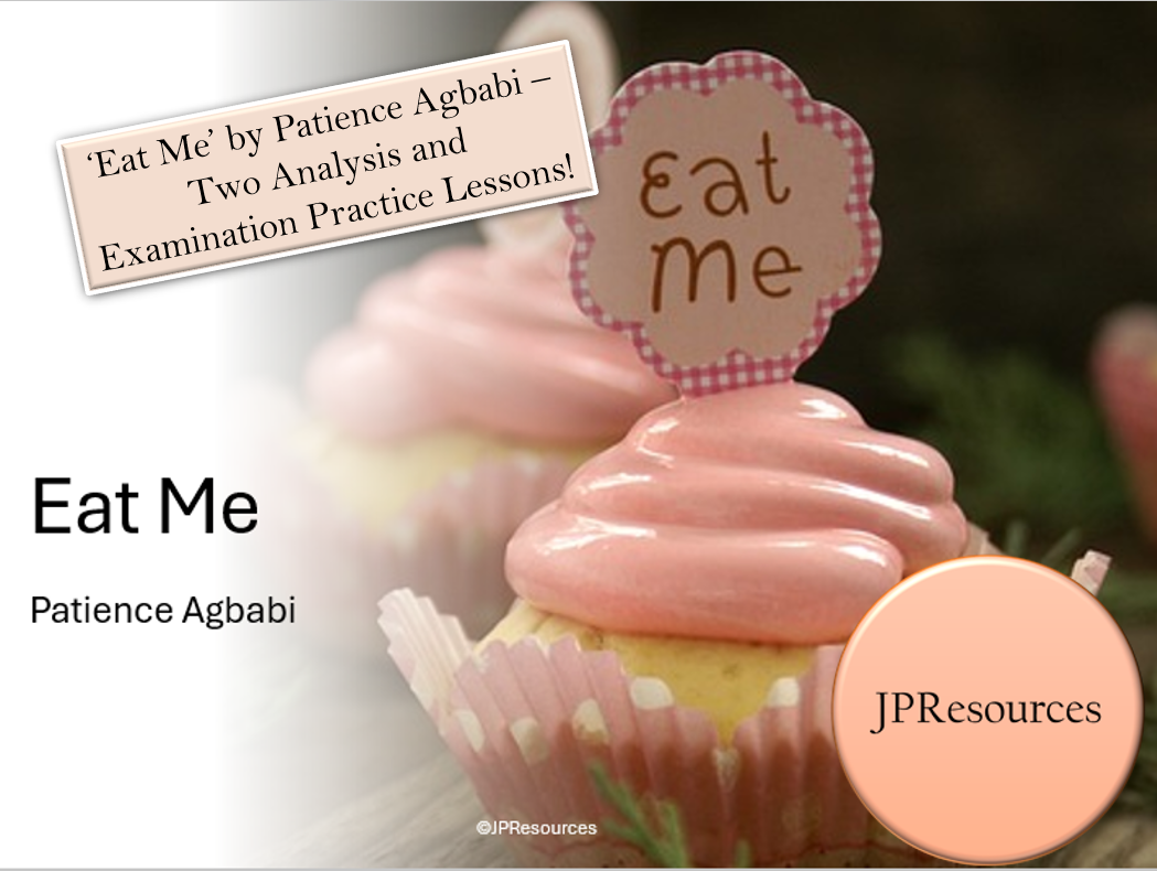 Eat Me by Patience Agbabi lesson resources cover.