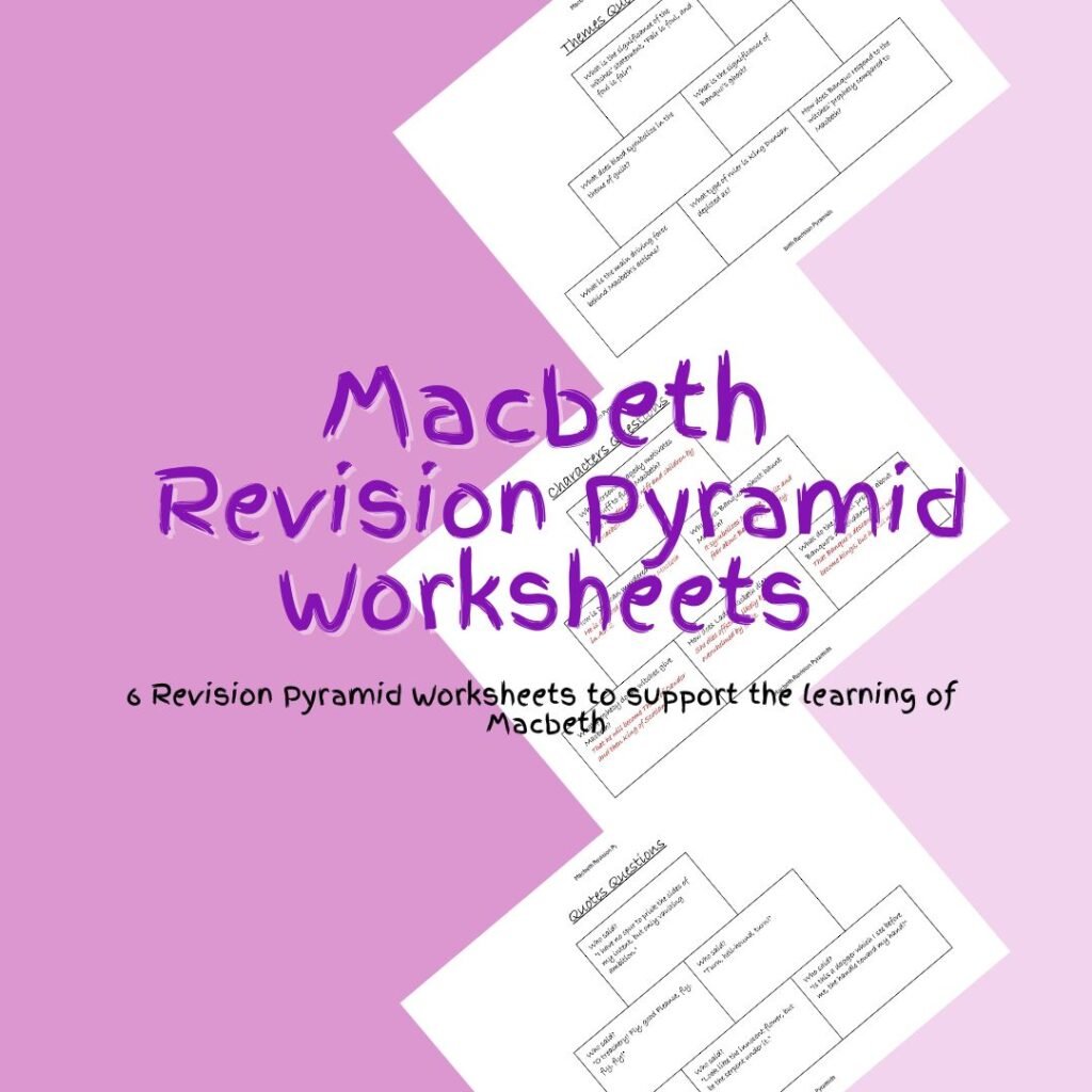 Master Macbeth with Printable Worksheets
